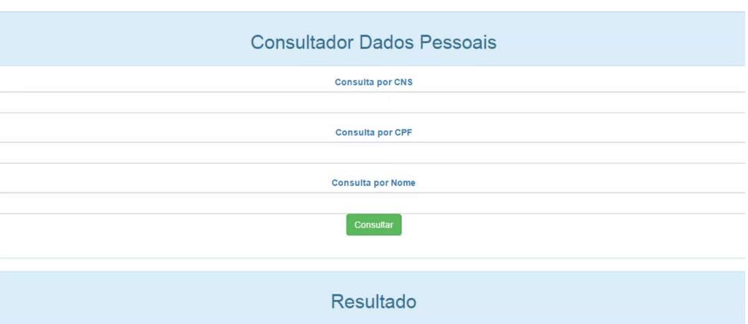 Vazamento Cartão Nacional de Saúde