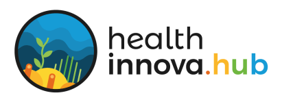 Logo Preto Health Innova HUB PNG