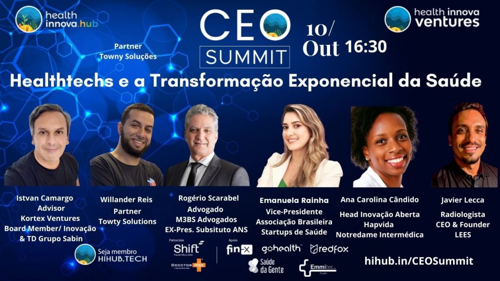 HealthTechs e a Transformação Exponencial da Saúde✨Health Innova CEO Summit 2023 (10/Out, São Paulo &&nbsp;Digital)