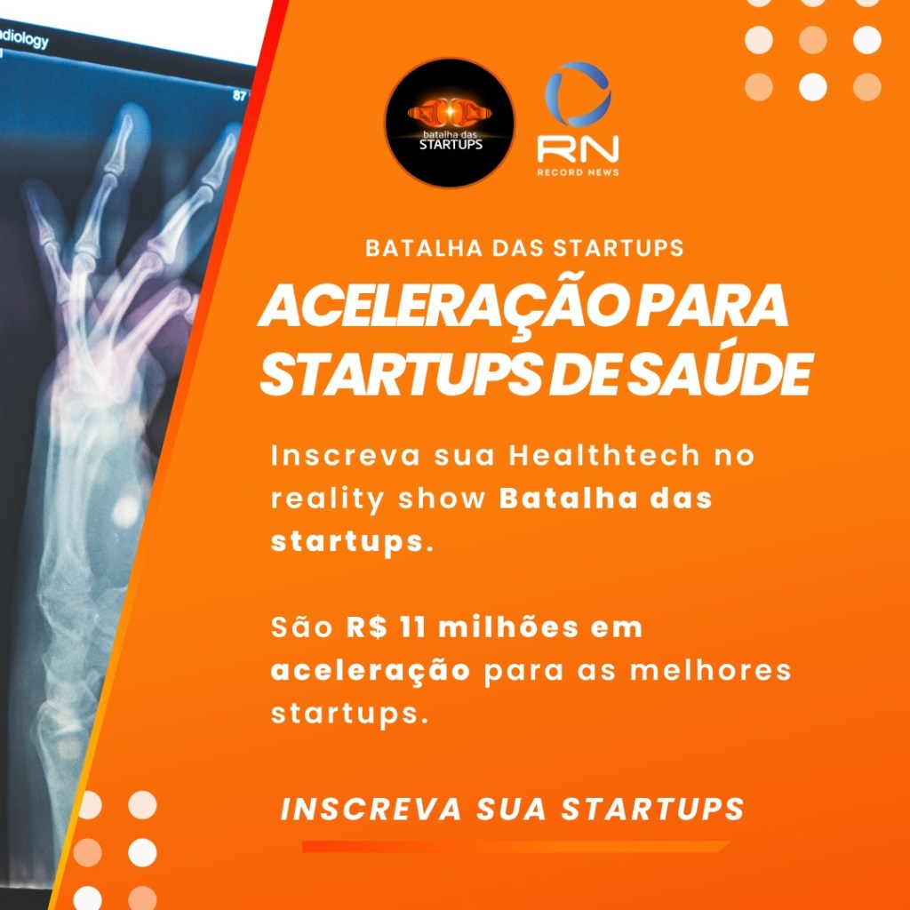 Você e sua HealthTech ganhando R$ 1 Milhão de reais em aceleração! 🥊🚀 📺(Record&nbsp;News)