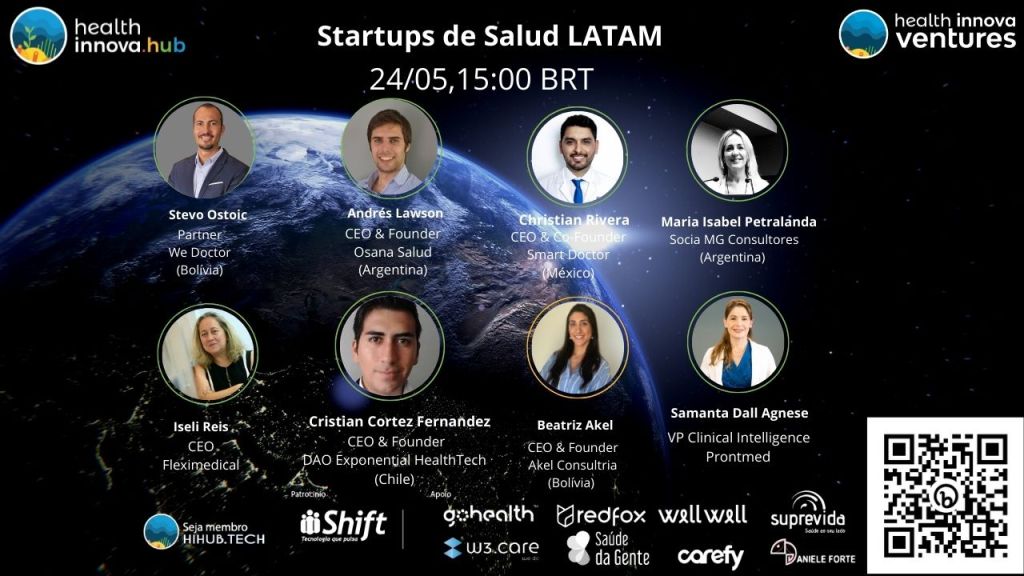 Startups de Salud LATAM ✨ Health Innova HUB Global🌎 Summit (24/05,15:00&nbsp;BRT)