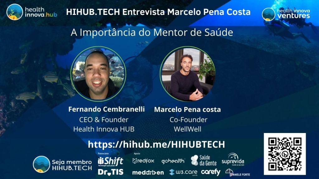 HIHUB.TECH🌎 Entrevista Marcelo Pena Costa, Co-Founder WellWell, o seu Mentor de&nbsp;Saúde