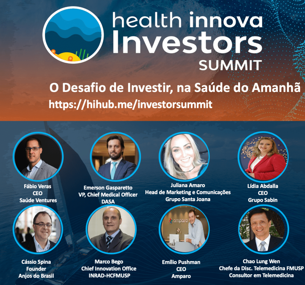 Programação: Health Innova Investors Summit (27/11, V.&nbsp;Olímpia)
