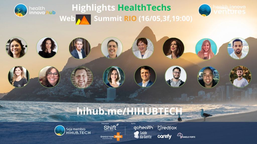 Highlights HealthTechs WebSummit Rio 23 HIHUB.TECH🌎Ecossistema🏆Inovação♾️Saúde🚀