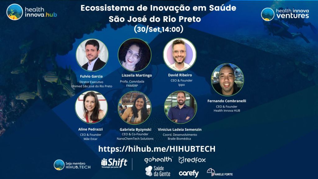 LIVE: Ecossistema de Inovação em Saúde de São José do Rio Preto&nbsp;HIHUB.TECH🌎
