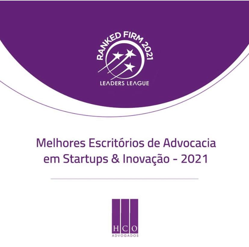 HCO Law é um dos Melhores Escritórios de Advocacia em Startups&Inovação 2021 (Ranked Firms&nbsp;2021)