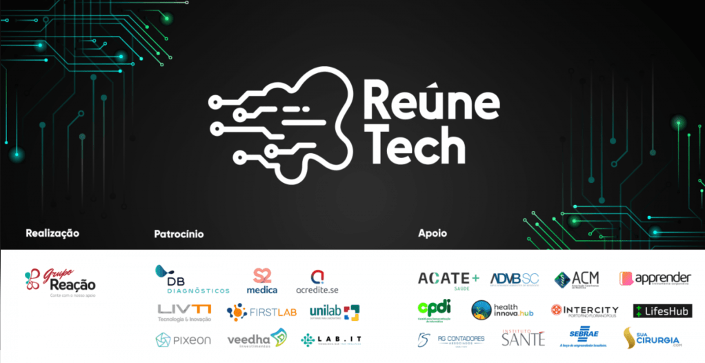 ✨AO VIVO✨Reúne Tech: Tecnologia e Inovação em Saúde (20/Maio, 8:00-18:00,Digital Gratuito)