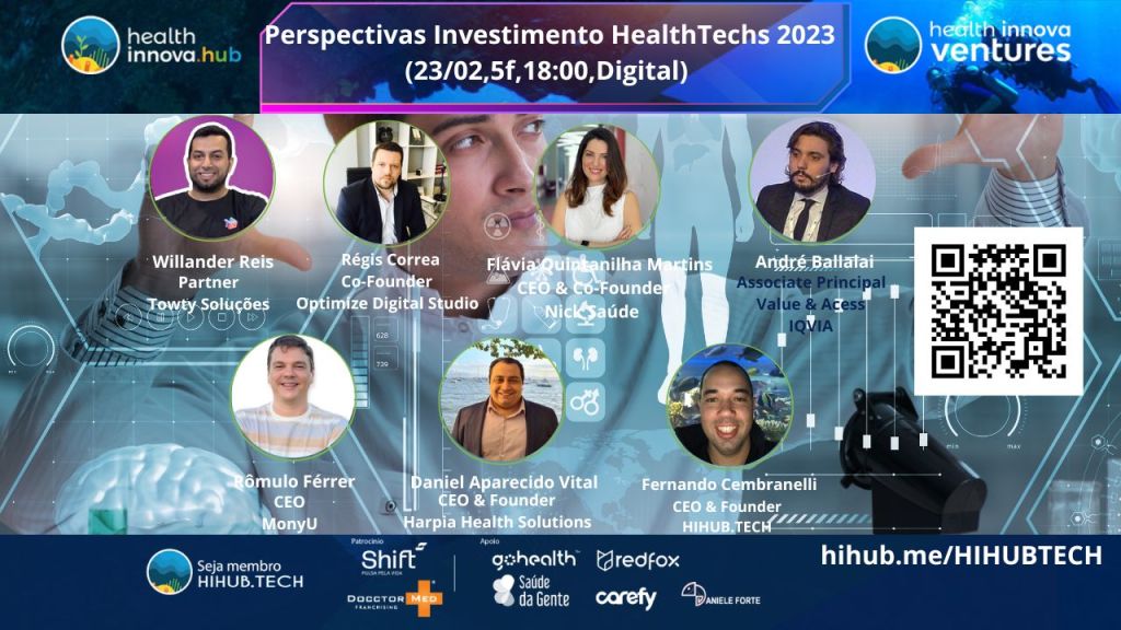 ✨LIVE✨Perspectivas Investimento HealthTechs 2023&nbsp;HIHUB.TECH🌎