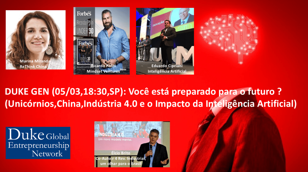 DUKE GEN (05/03,SP,18:30): Você está preparado para o futuro?(Últimas vagas) DUKE GEN (05/03,SP,18:30)