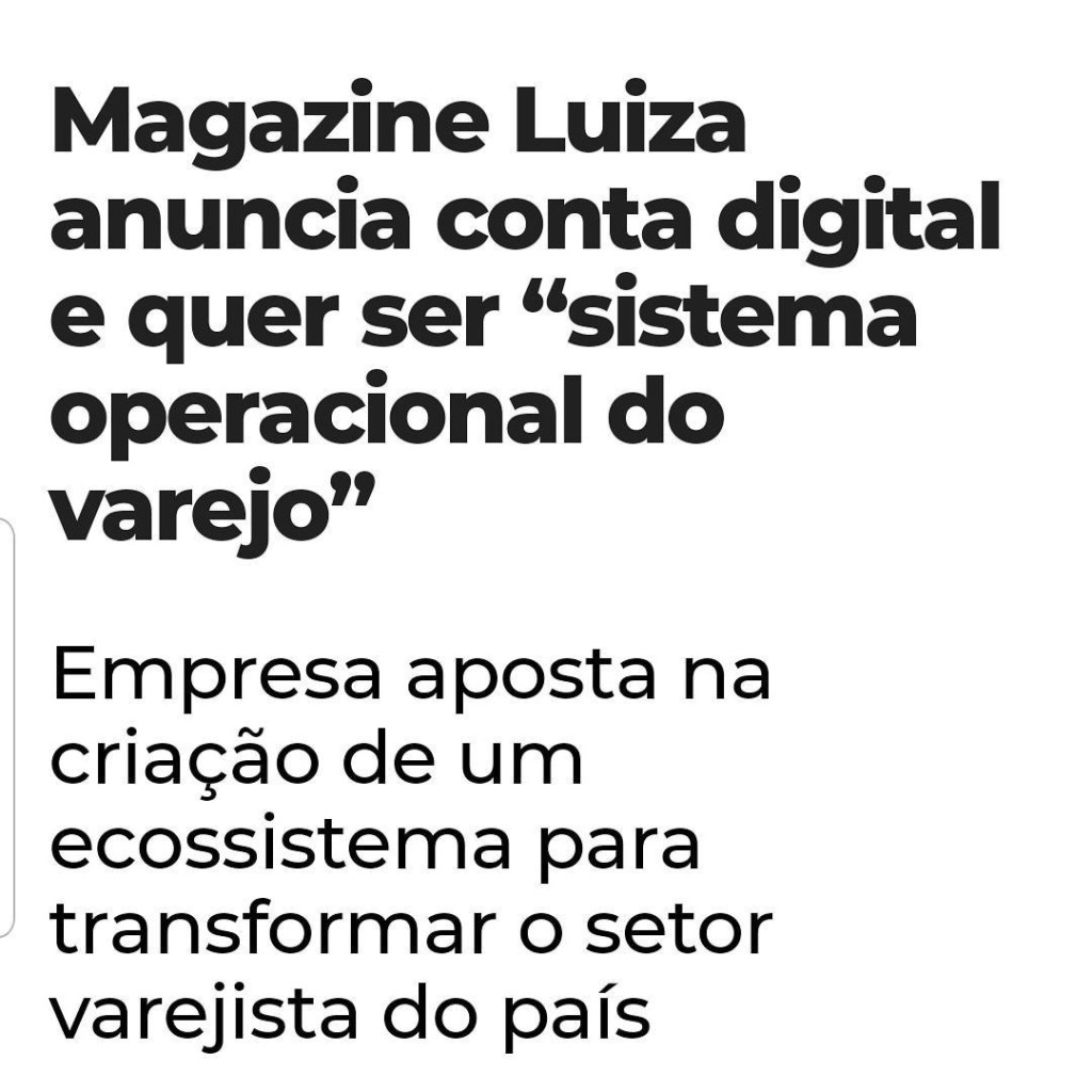 Magazine Luiza e a coragem de estar a frente do seu Tempo 🇧🇷