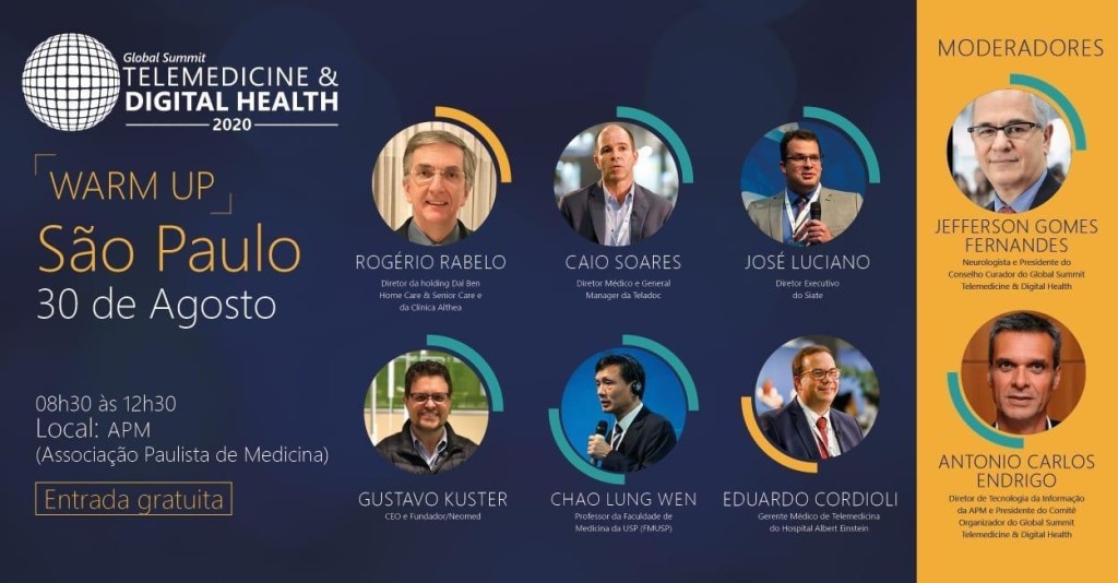 Assista LIVE, Warm-Ul SO, Global Summit Telemedicine&Digital Health🇧🇷