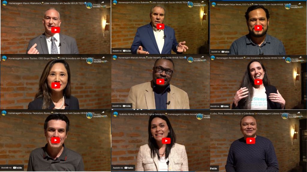 Depoimentos Líderes Inovadores em Saúde Homenageados&nbsp;HIHUB.TECH🌎