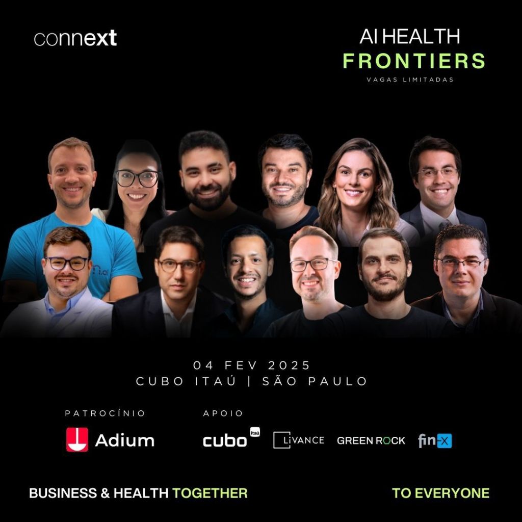 AI Health Frontiers 2025 (04/Fev, CUBO, São Paulo-SP, Vagas Limitadas), Connext&nbsp;Health