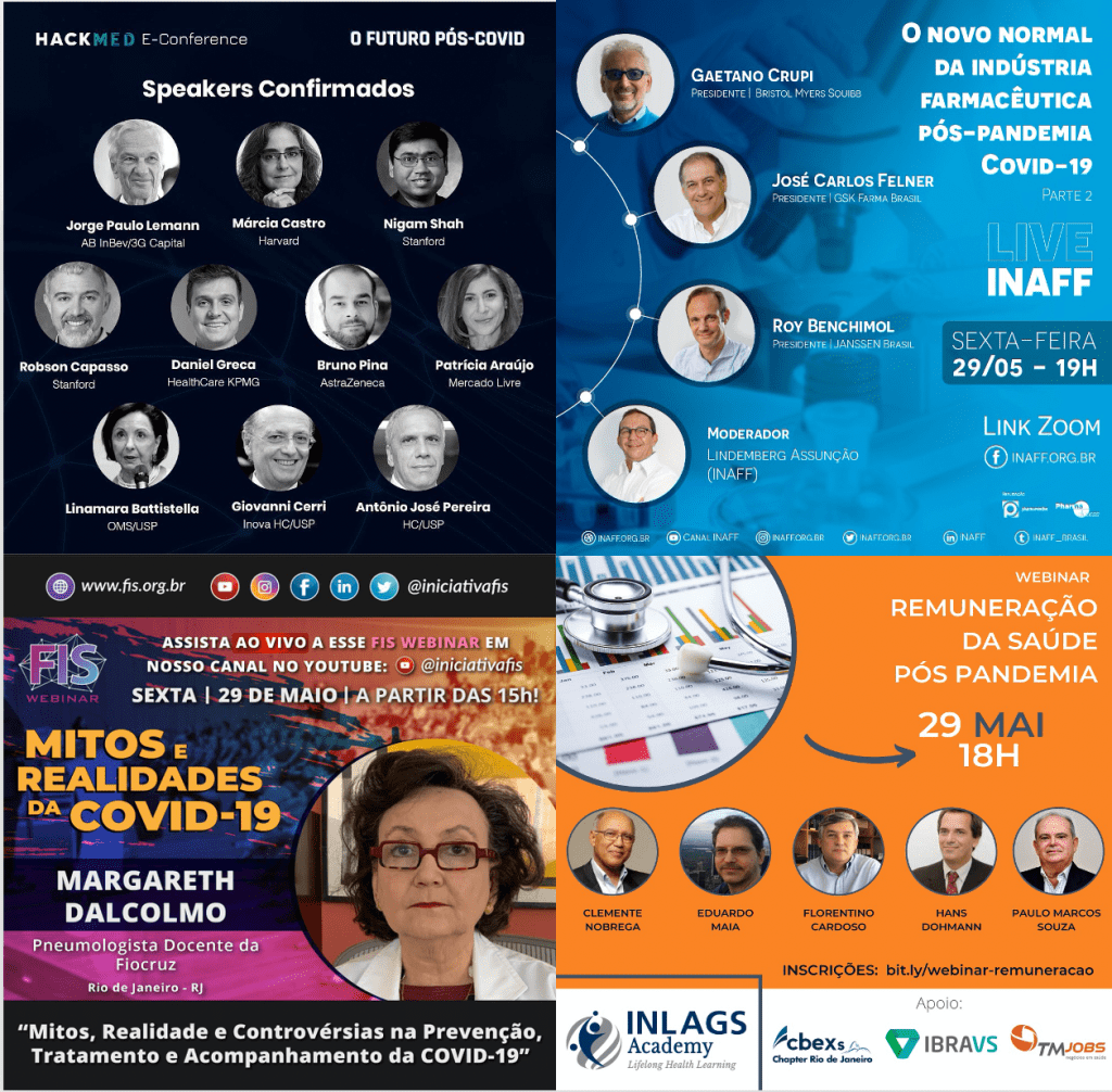 StartupSaude.com News@ 29/05: Hackmed Conference+ Novo Normal da Indústria Farmacêutica +FIS Webinar +Inlags Academy, by&nbsp;HIHUB.TECH