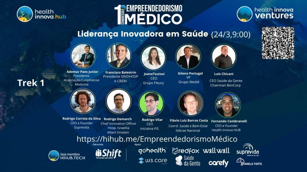 Liderança Inovadora em Saúde✨I Congresso Empreendedorismo Médico HIHUB.TECH🌎 (24/3,SP e&nbsp;Online)