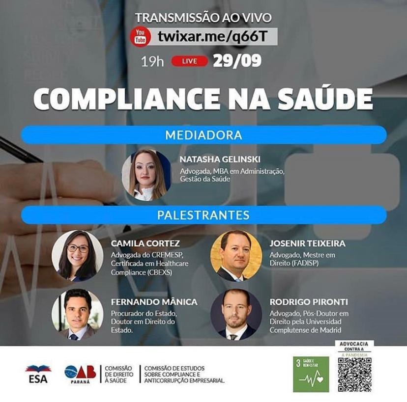 Debate: Compliance na Saude (Hoje,29/09,19hs)