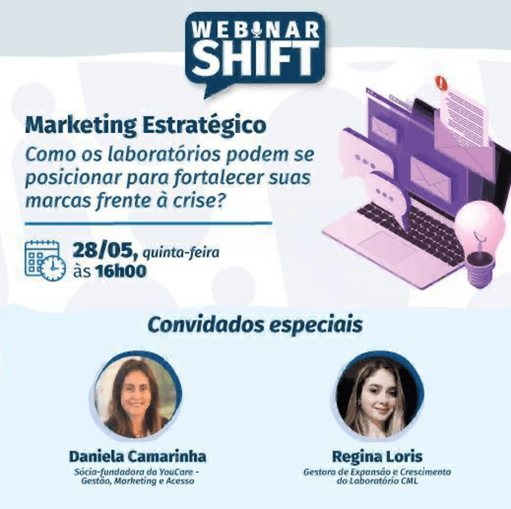 Webinar Shift: Como os Laboratórios podem se posicionar para fortalecer suas marcas frente à crise ? (28/05,16&nbsp;hs)