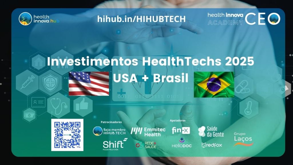 Investimentos em HealthTechs U.S.A. 2025 Rock Health✨HIHUB.ACADEMY🌎♾️🧬
