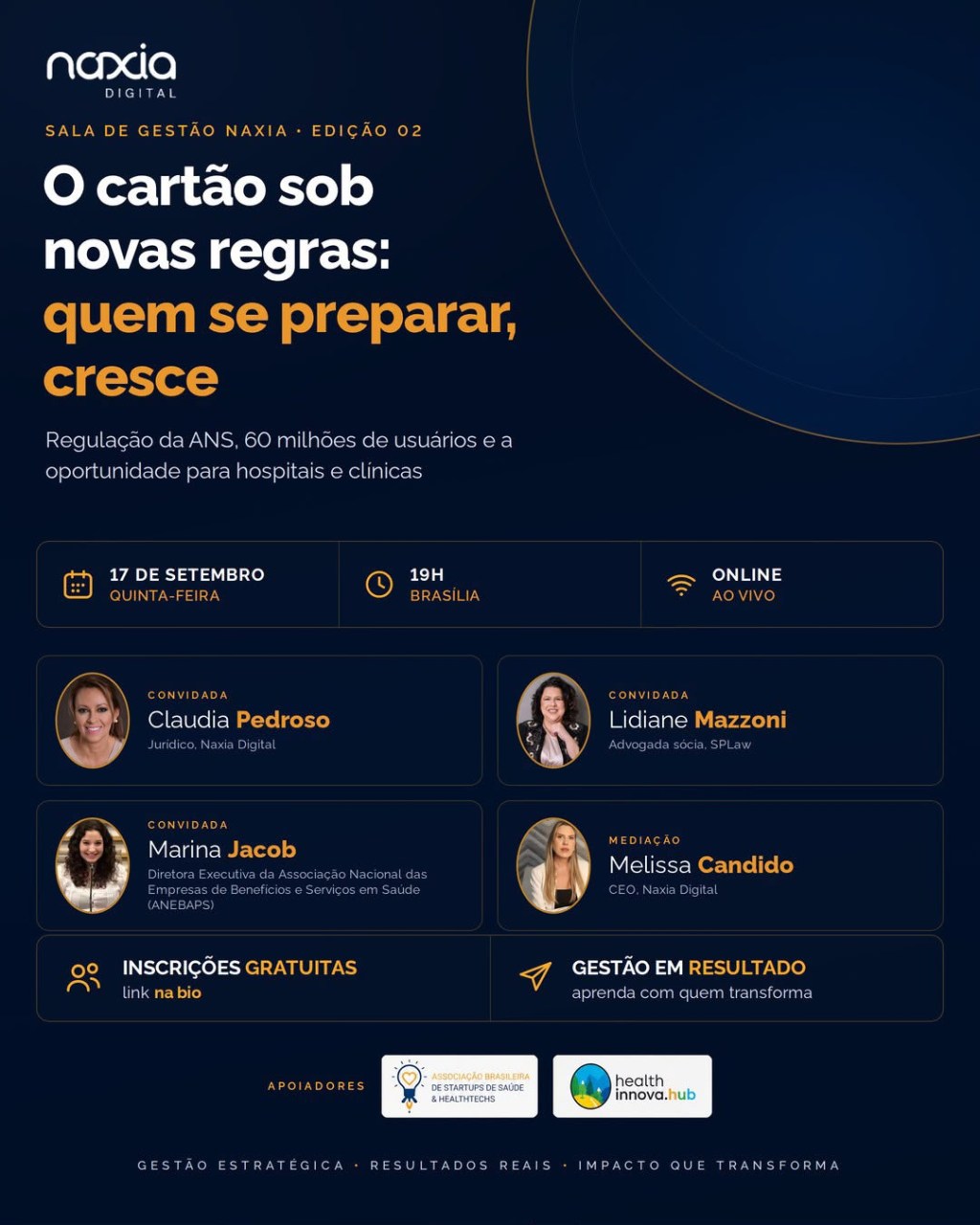 Cartões de Acesso à Saúde & Regulamentação da Agência Nacional de Saúde Suplementar✨#2 Diálogos NAXIA