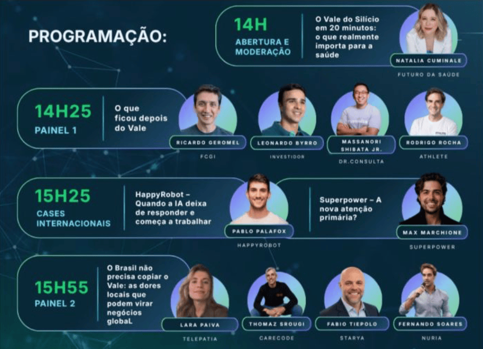 CONVITE: Silicon Valley HEALTHTECH 2026 (05/11, 14:00, São Paulo, VAGAS&nbsp;LIMITADAS)